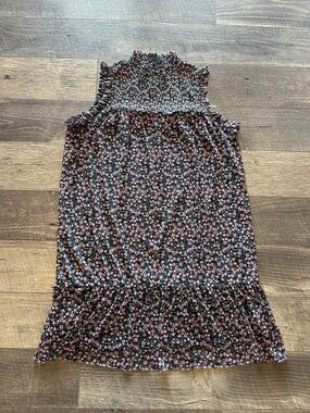 Maurices Black Dress with Pink Floral Print